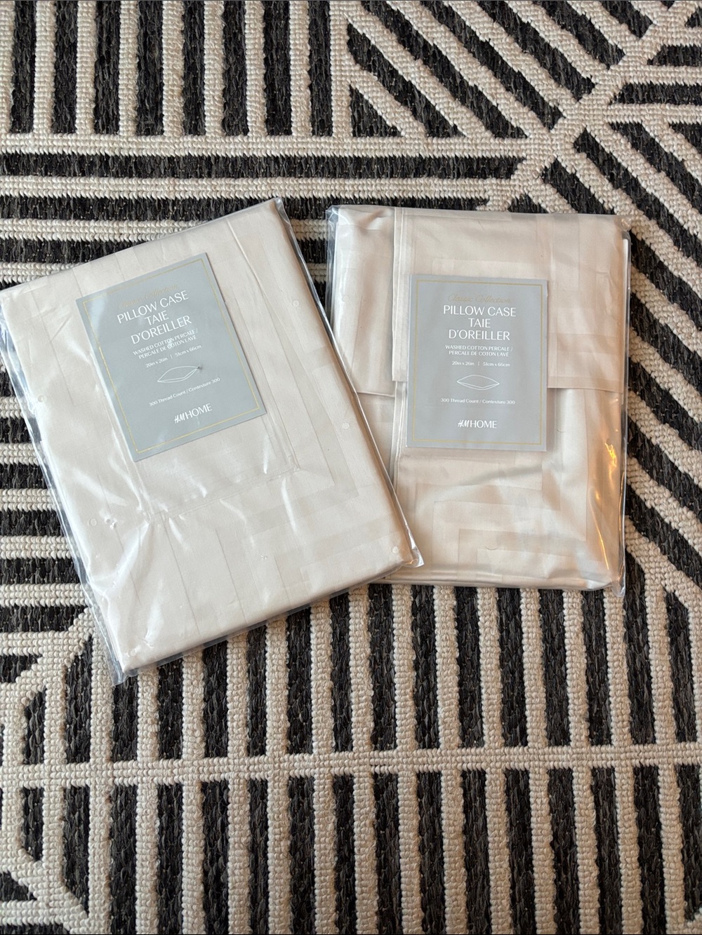 Hotel-Style White Pillowcases by - Set of 2